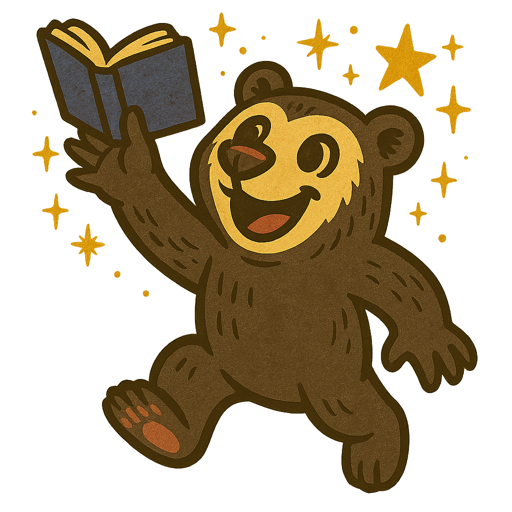 Oso mágico con libro