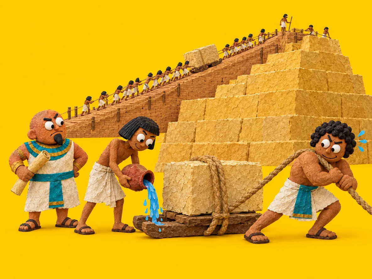 Pirámides: cómo las hicieron sin grúas
